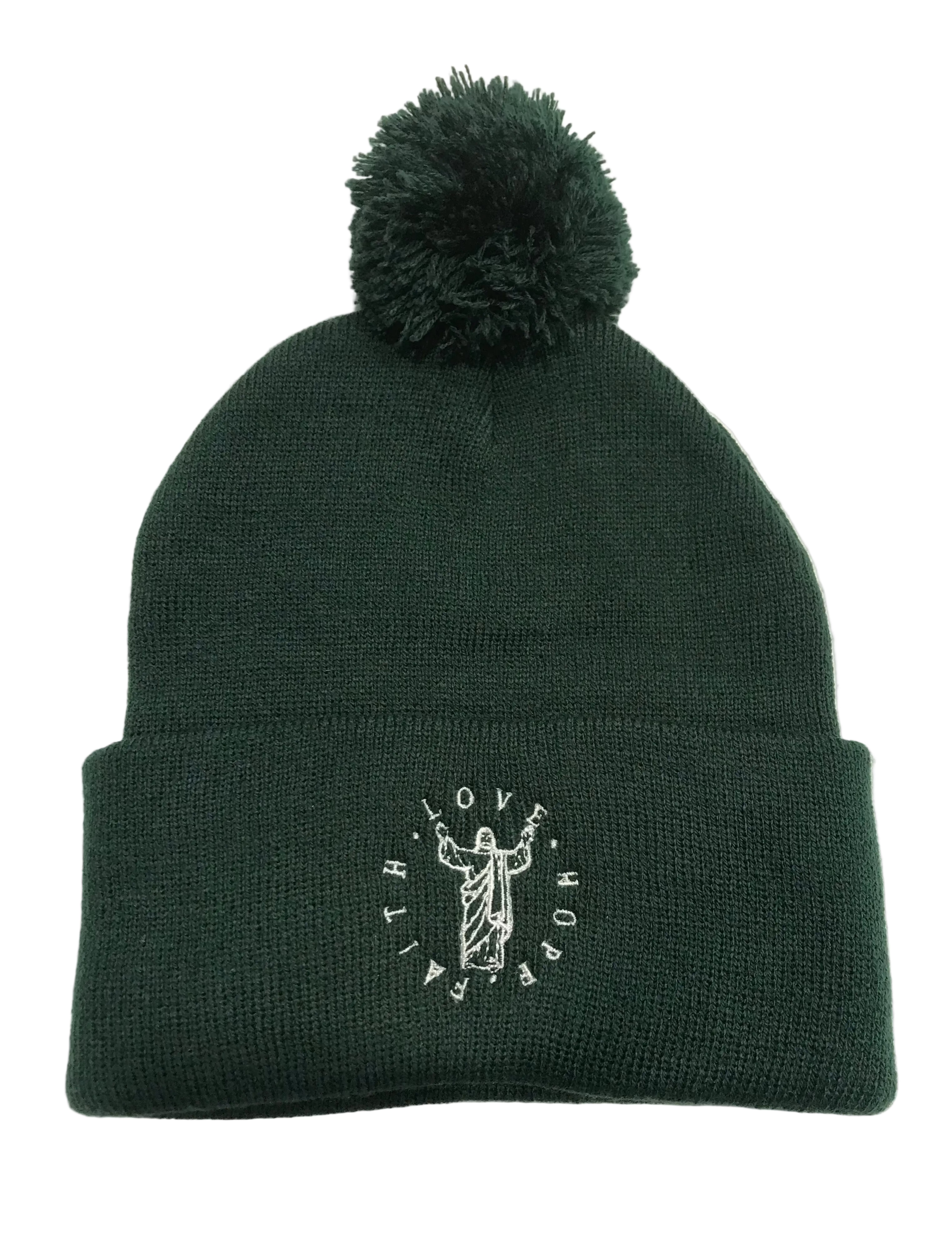 Men's and Women's Soft Knit Beanie w/ Pom Pom