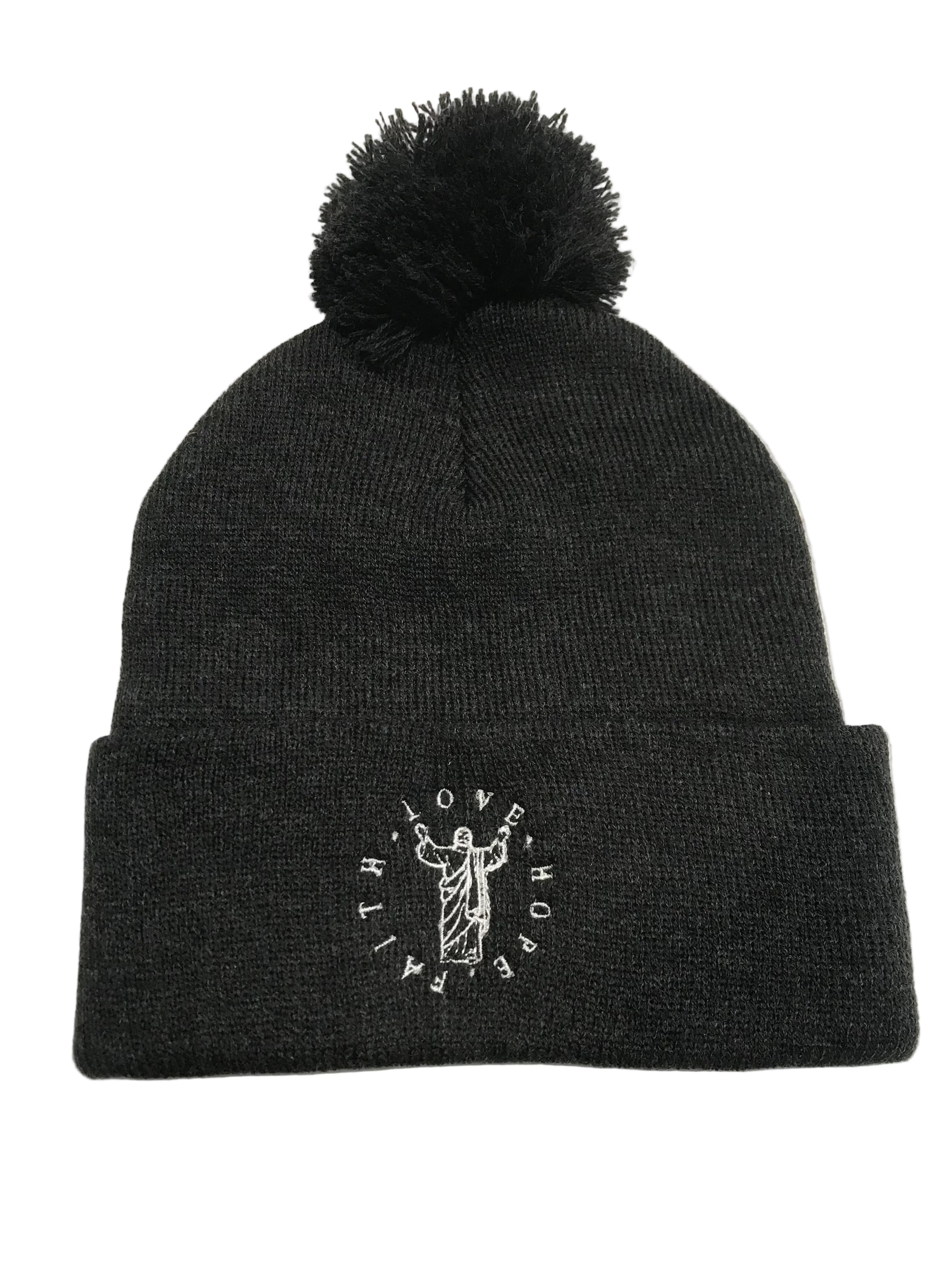 Men's and Women's Soft Knit Beanie w/ Pom Pom
