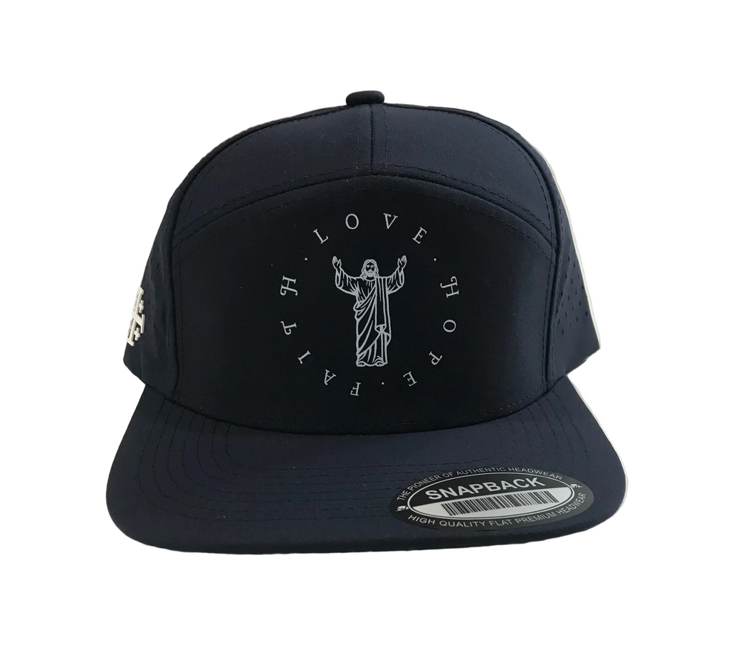 Faith, Hope and Love 7-Panel Hat