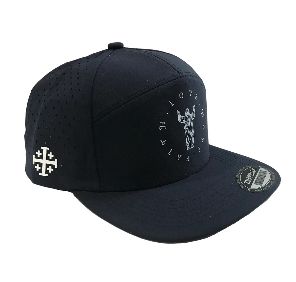 Faith, Hope and Love 7-Panel Hat