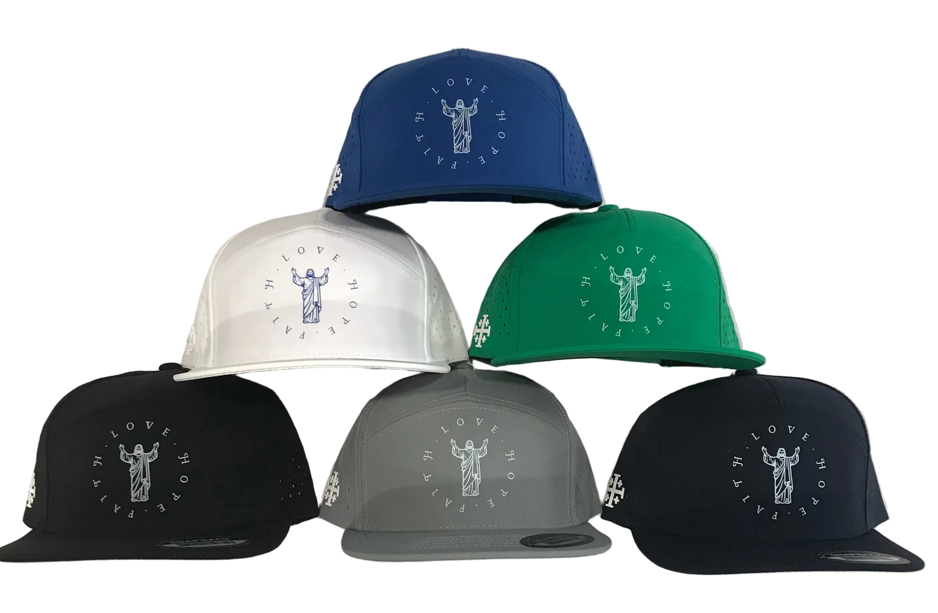 Faith, Hope and Love 7-Panel Hat