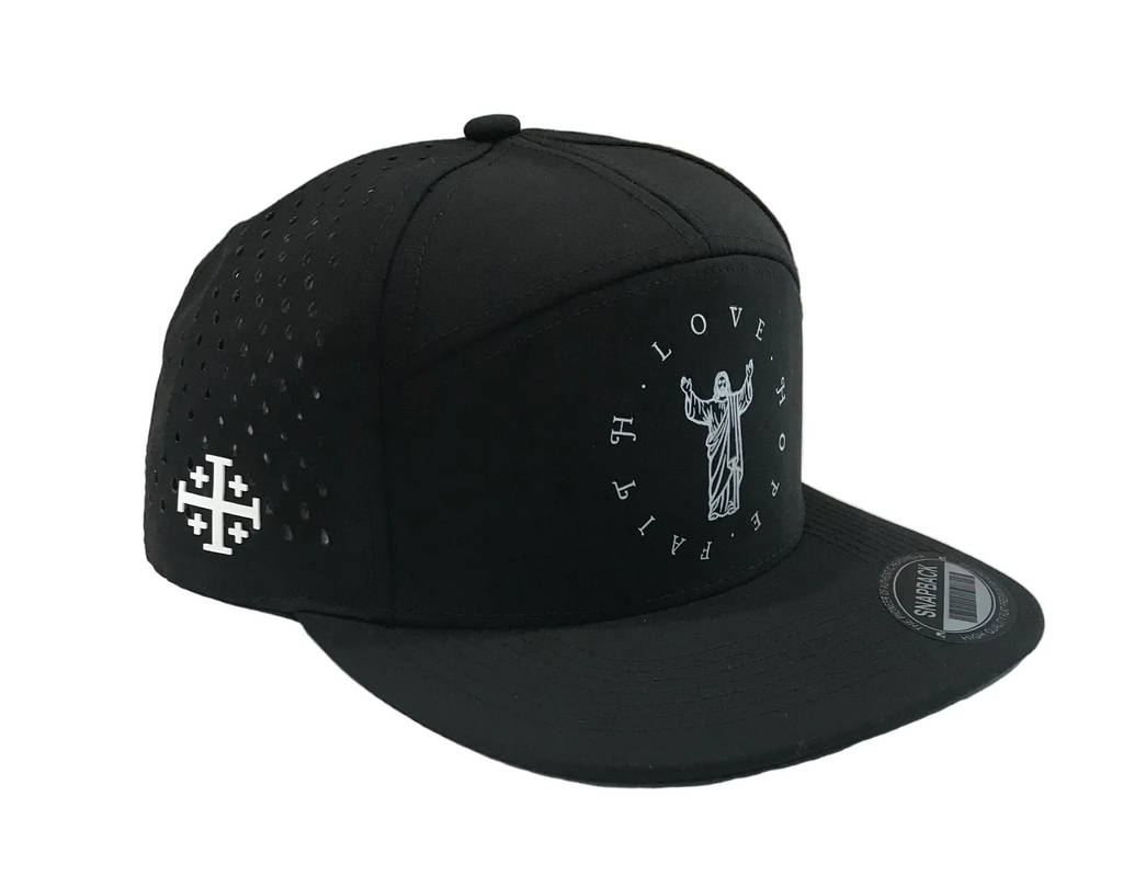 Faith, Hope and Love 7-Panel Hat